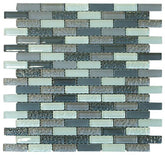 Cloudy Crystal Glass Mosaic Tile Brick Pattern (Glossy&Matte)